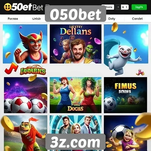 Comparação de jogos disponíveis na plataforma 050bet